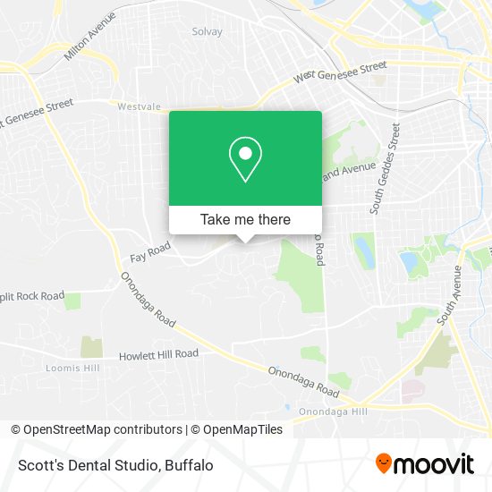 Mapa de Scott's Dental Studio