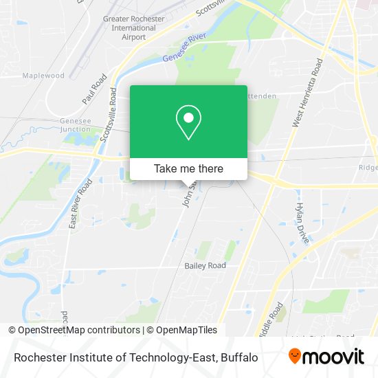 Mapa de Rochester Institute of Technology-East