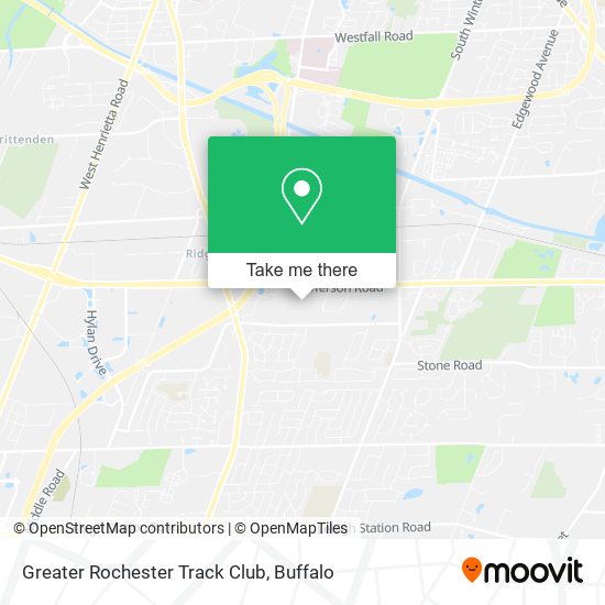 Greater Rochester Track Club map