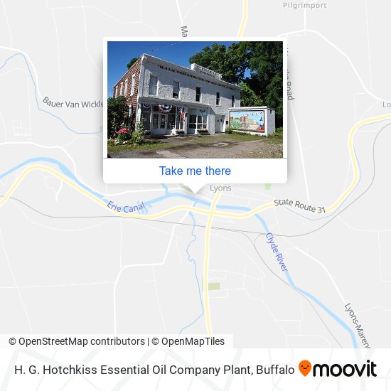 H. G. Hotchkiss Essential Oil Company Plant map