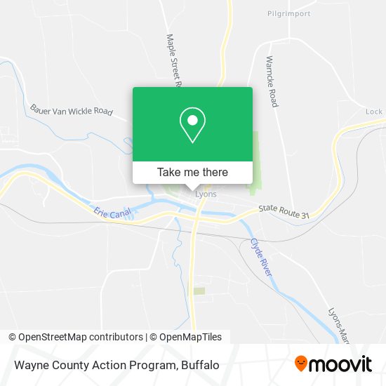 Mapa de Wayne County Action Program