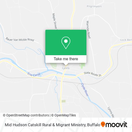 Mapa de Mid Hudson Catskill Rural & Migrant Ministry