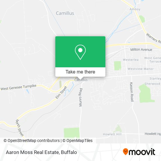Aaron Moss Real Estate map