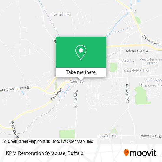 KPM Restoration Syracuse map