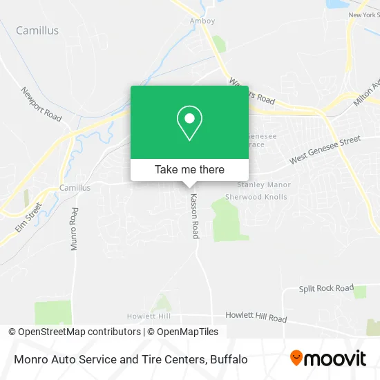 Monro Auto Service and Tire Centers map