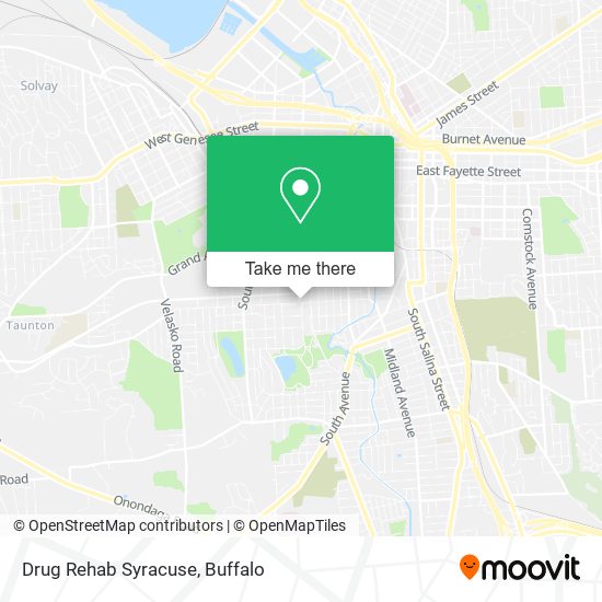 Drug Rehab Syracuse map