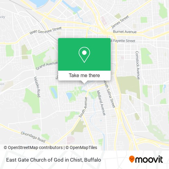 East Gate Church of God in Chist map
