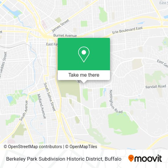 Berkeley Park Subdivision Historic District map