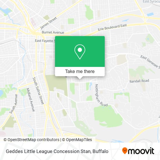 Geddes Little League Concession Stan map