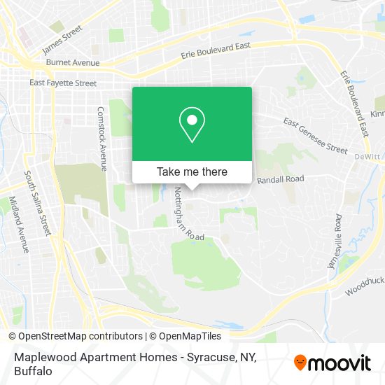 Maplewood Apartment Homes - Syracuse, NY map
