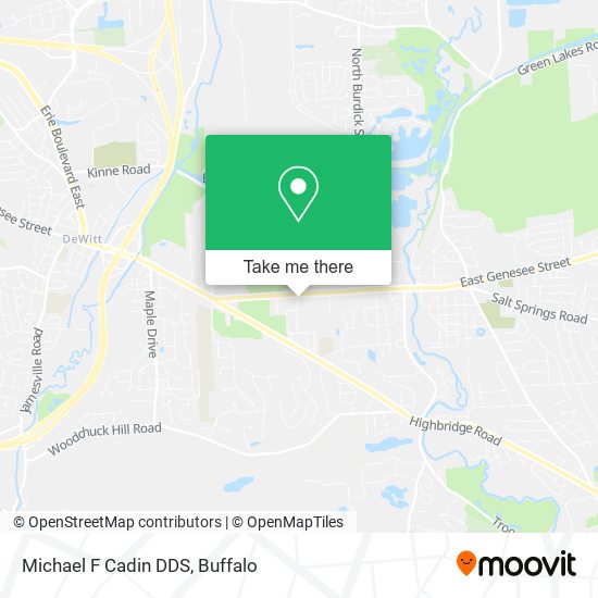 Michael F Cadin DDS map