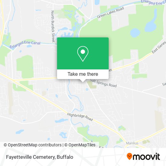 Mapa de Fayetteville Cemetery