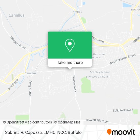 Mapa de Sabrina R. Capozza, LMHC, NCC