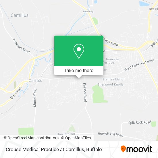 Crouse Medical Practice at Camillus map