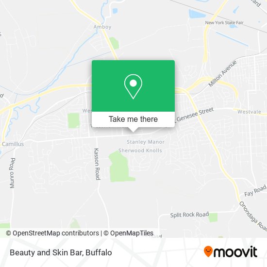 Beauty and Skin Bar map