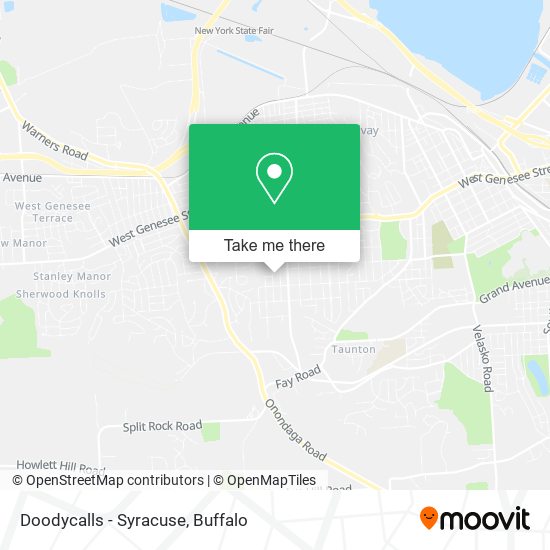Mapa de Doodycalls - Syracuse