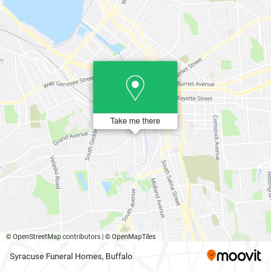 Syracuse Funeral Homes map
