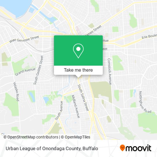 Urban League of Onondaga County map
