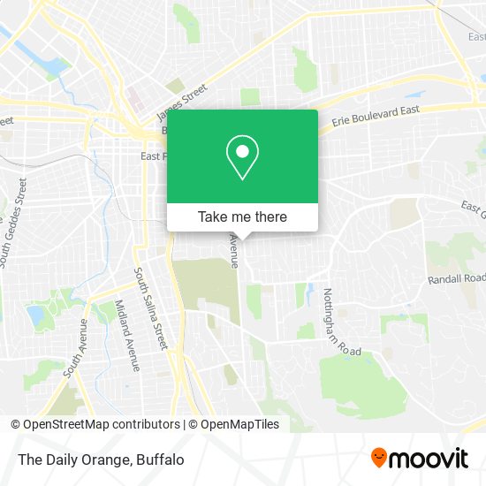 Mapa de The Daily Orange