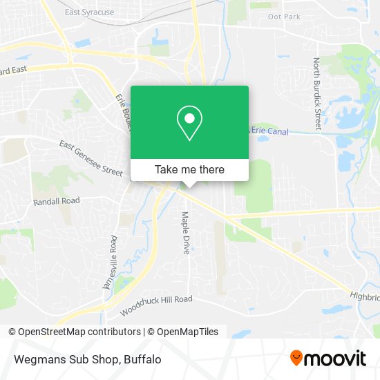 Mapa de Wegmans Sub Shop