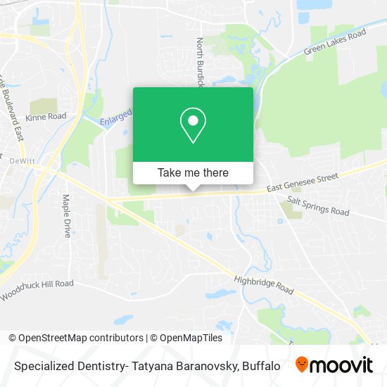 Mapa de Specialized Dentistry- Tatyana Baranovsky