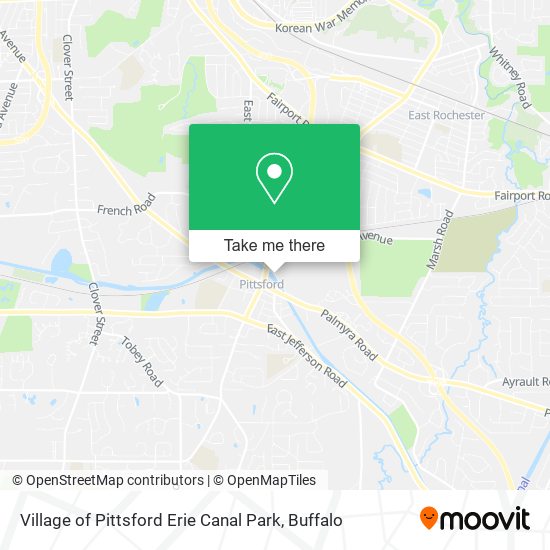 Village of Pittsford Erie Canal Park map