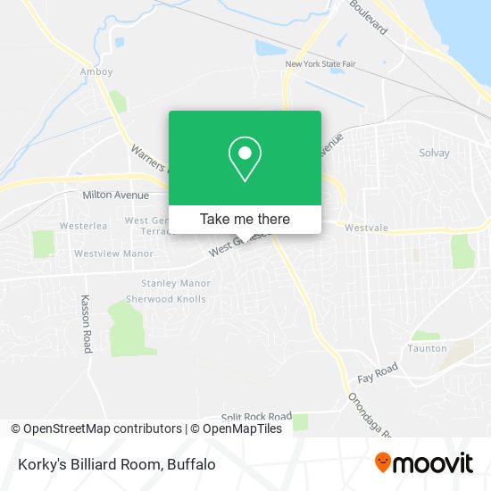 Korky's Billiard Room map