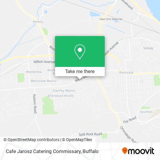 Cafe Jarosz Catering Commissary map