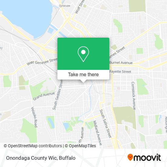 Onondaga County Wic map