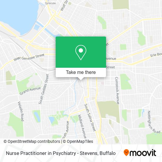Nurse Practitioner in Psychiatry - Stevens map
