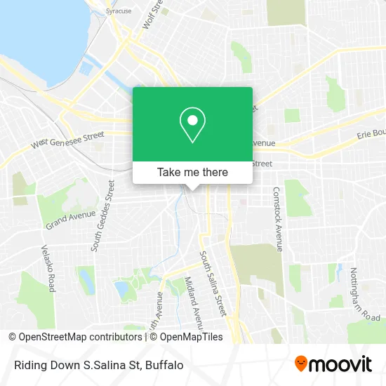 Riding Down S.Salina St map