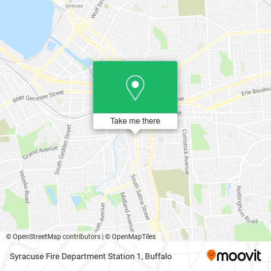 Syracuse Fire Department Station 1 map