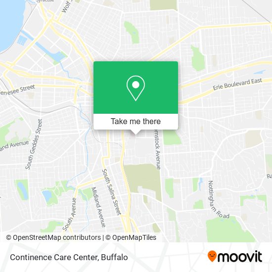 Continence Care Center map