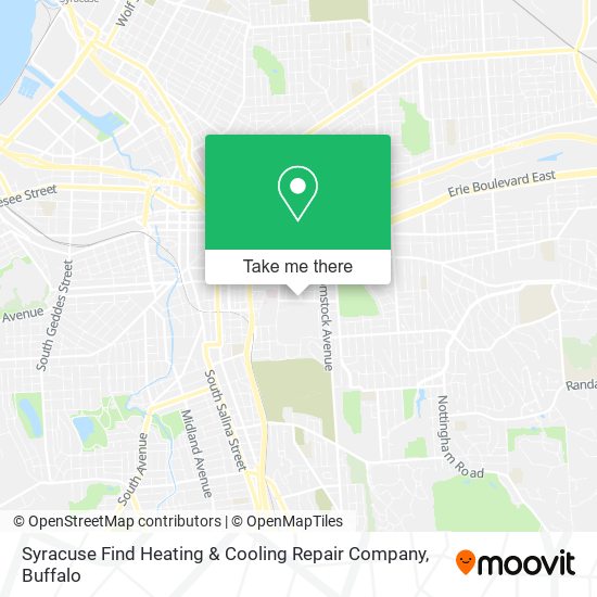 Syracuse Find Heating & Cooling Repair Company map