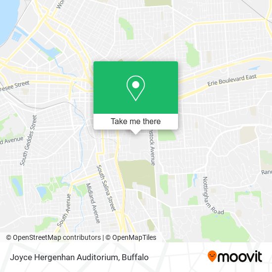 Mapa de Joyce Hergenhan Auditorium