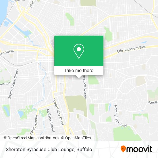 Sheraton Syracuse Club Lounge map