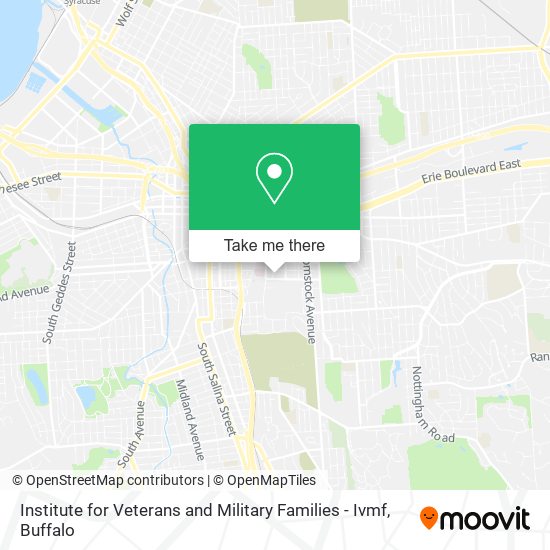 Institute for Veterans and Military Families - Ivmf map