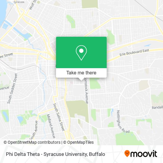 Phi Delta Theta - Syracuse University map