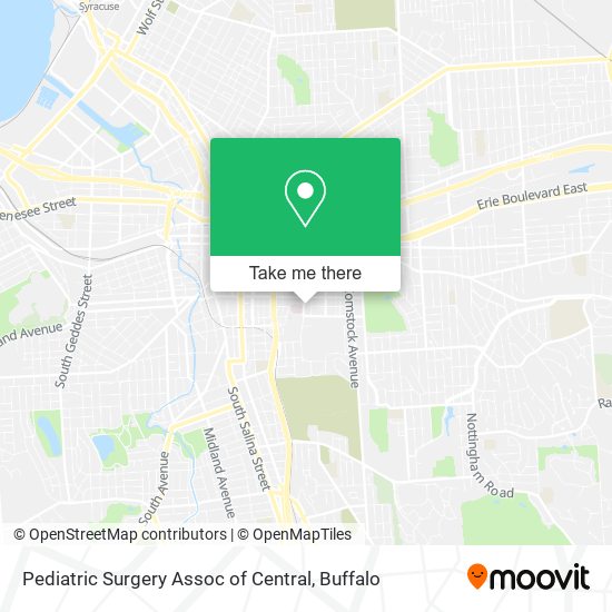 Pediatric Surgery Assoc of Central map