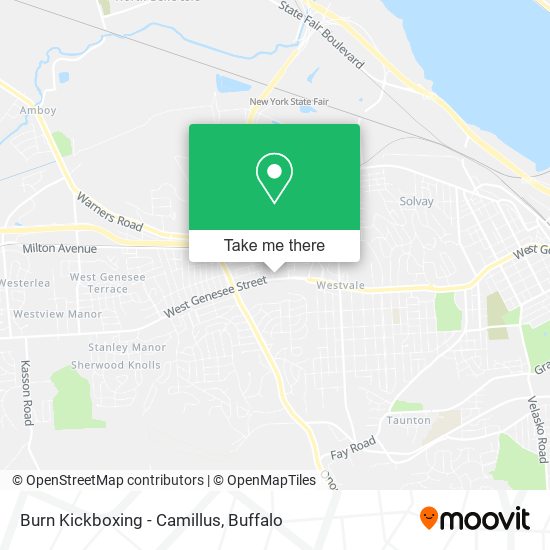 Mapa de Burn Kickboxing - Camillus