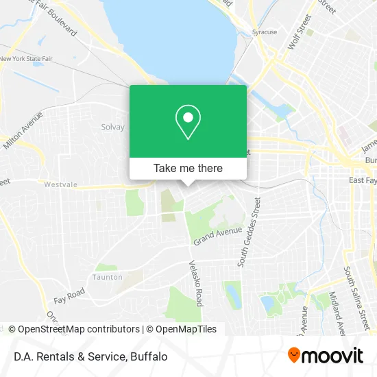 D.A. Rentals & Service map