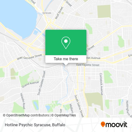 Hotline Psychic Syracuse map