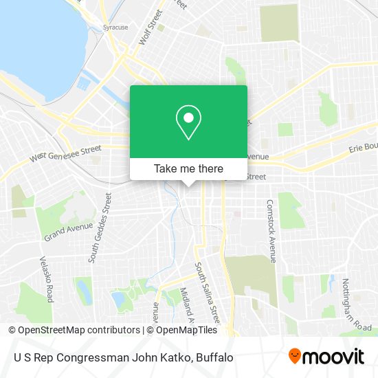 U S Rep Congressman John Katko map