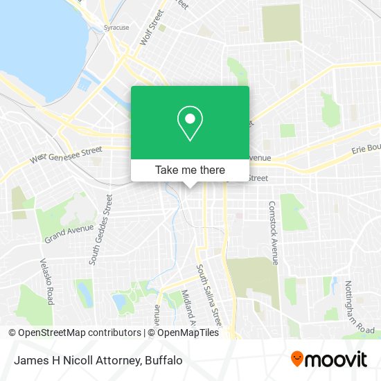 James H Nicoll Attorney map
