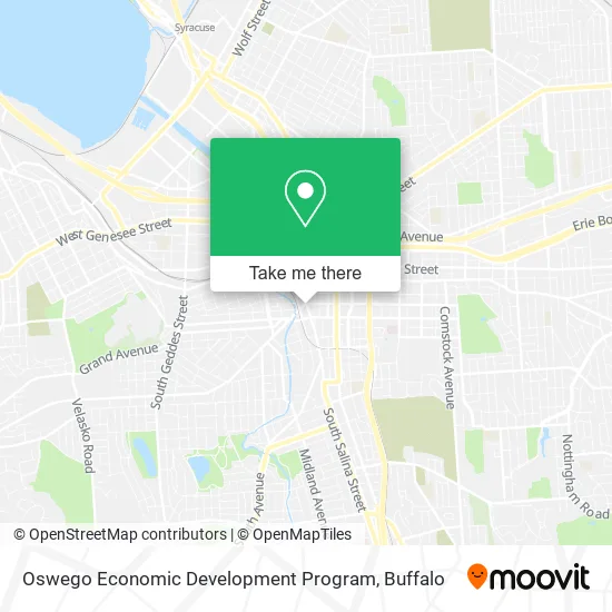 Oswego Economic Development Program map