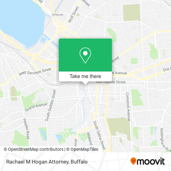 Rachael M Hogan Attorney map