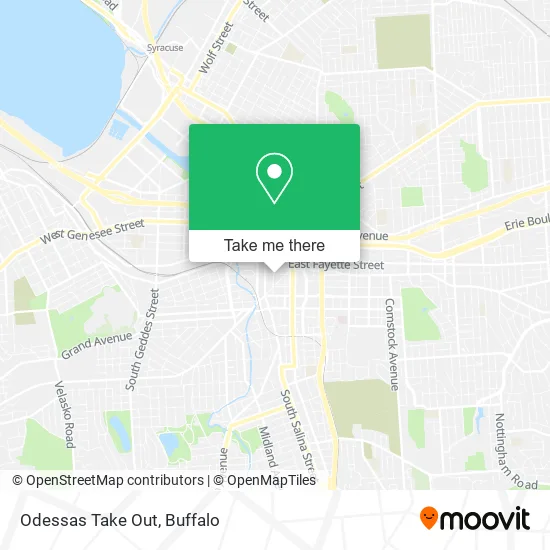 Odessas Take Out map