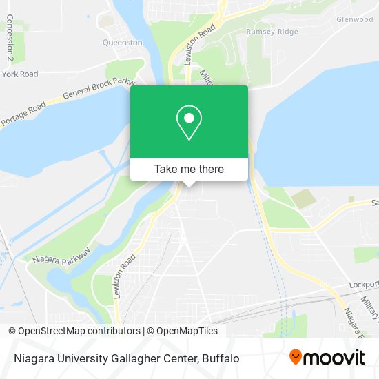 Mapa de Niagara University Gallagher Center