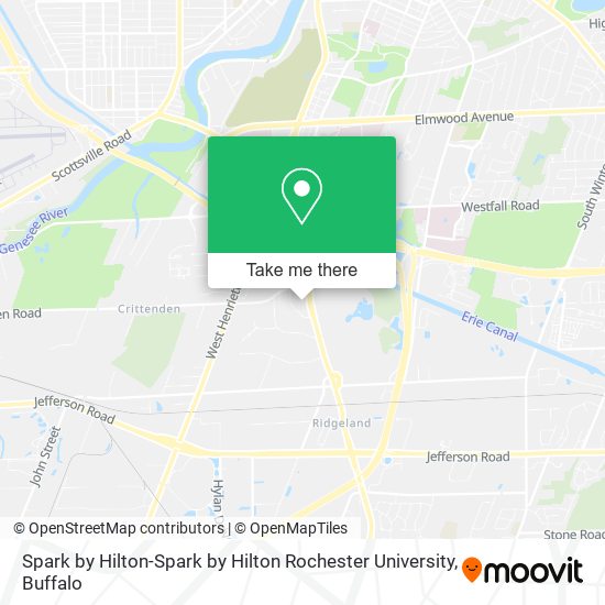 Spark by Hilton-Spark by Hilton Rochester University map
