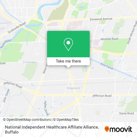 Mapa de National Independent Healthcare Affiliate Alliance